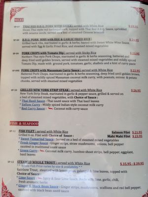 Menu photo 5 NaraDeva Thai Restaurant Orlando, FL