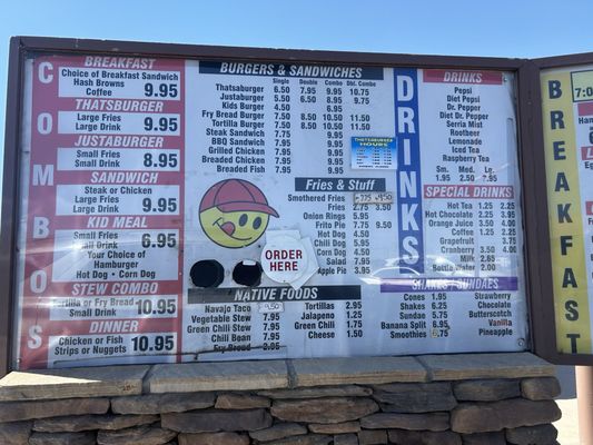 Menu photo 1 Thatsaburger Shiprock, NM