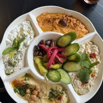 Lava Mediterranean Cuisine - Mezza Platter - Mediterranean Near Me - Houston, Texas