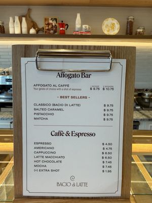 Menu photo 2 Bacio Di Latte San Jose, CA