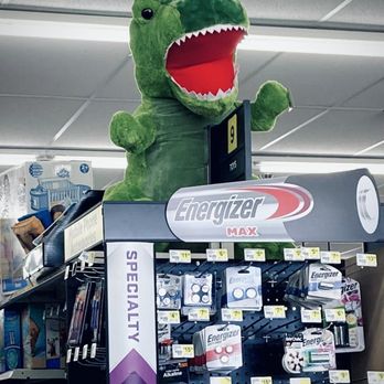 Dollar General - Dinosaur display atop one of the isle - Discount Store Near Me - Reno, Nevada