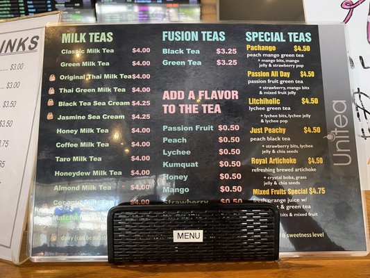 Menu photo 3 Unitea Bubble Tea Arlington, TX