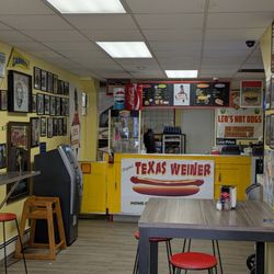 Leo's Hotdogs - Counter space and sitting area