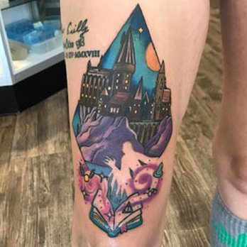 The Six Tattoos - custom Harry Potter tattoo by Ashley - Tattoo Near Me - Toronto, Ontario