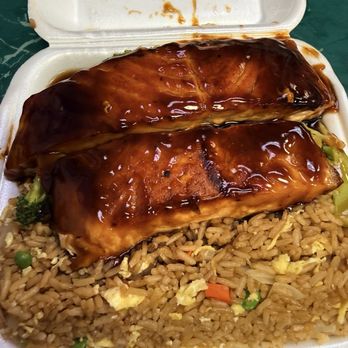 Asian Express - Salmon hibachi plate - Chinese Near Me - Orlando, Florida