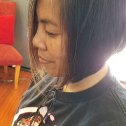 Front view. I needed a fresh cut. After quarantine my hair was long. Ty Heidi for taking the photos. LOL