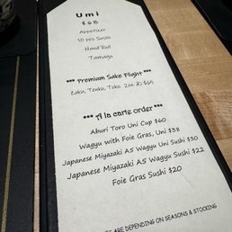 Menu.