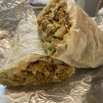 La Fiesta Alteña - Folsom - Breakfast Burrito #2 with chorizo - Mexican Near Me - Folsom, California
