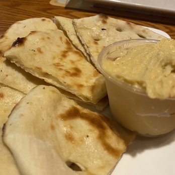 Rajput Indian Cuisine - Naan Bread hummus - Indian Near Me - Suffolk, Virginia