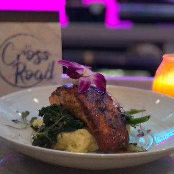 Cross Road - Grilled salmon. - Caribbean Near Me - Brooklyn, New York Cross Road - Grilled salmon. - Caribbean Near Me - Brooklyn, New York