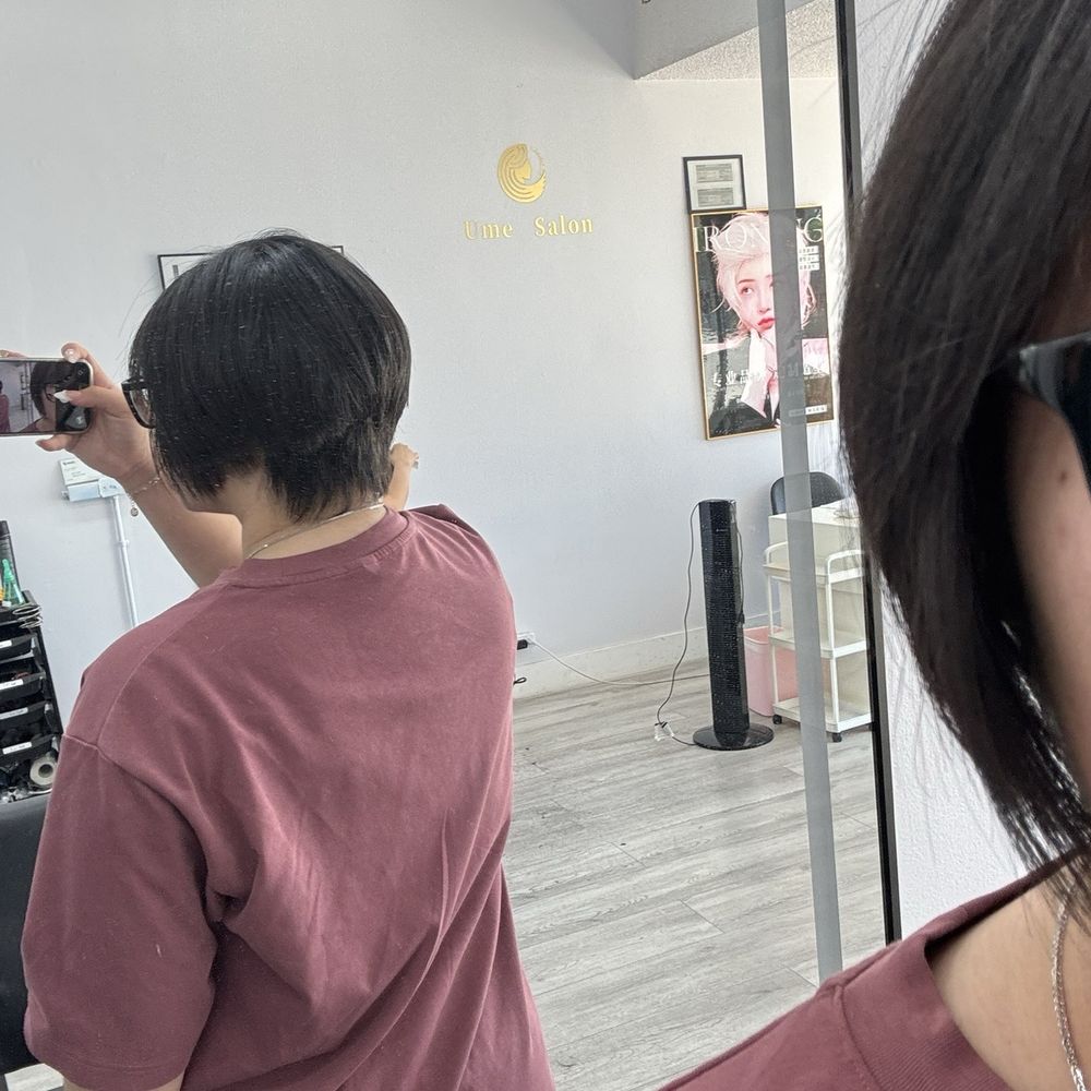 Ume Salon - Freshly cut and relaxed backside and side - Hair Stylists Near Me - San Gabriel, California Ume Salon - Freshly cut and relaxed backside and side - Hair Stylists Near Me - San Gabriel, California