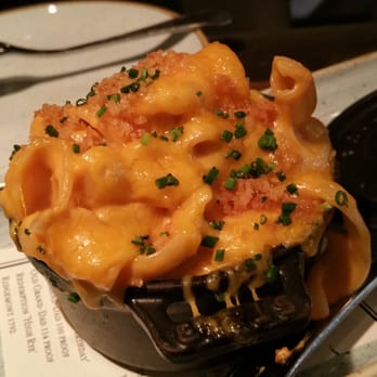 Yardbird - Macaroni & cheese: torchio pasta, five artisanal cheeses, crispy herb crust ($10) - Southern Near Me - Las Vegas, Nevada Yardbird - Macaroni & cheese: torchio pasta, five artisanal cheeses, crispy herb crust ($10) - Southern Near Me - Las Vegas, Nevada