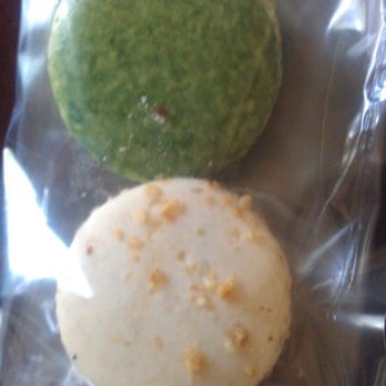 Julienne - Pistachio and vanilla macarons. $2.25 each. I don't recommend them. - New American Near Me - San Marino, California Julienne - Pistachio and vanilla macarons. $2.25 each. I don't recommend them. - New American Near Me - San Marino, California