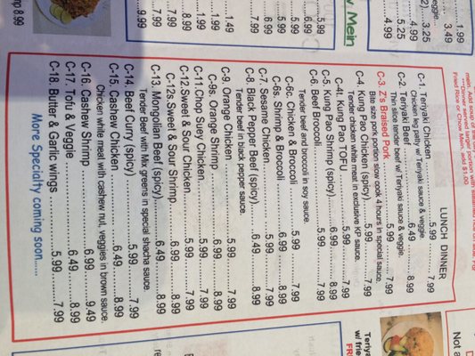 Menu photo 5 Z's Kitchen Orange, CA