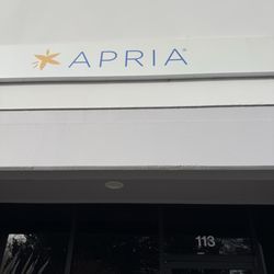 Apria Healthcare - Sign above the door.