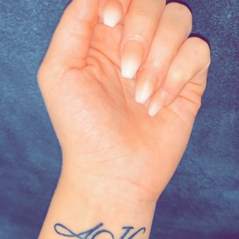 Happy Nails Salon - Nude to white ombré - Nail Salons Near Me - Goose Creek, South Carolina Happy Nails Salon - Nude to white ombré - Nail Salons Near Me - Goose Creek, South Carolina