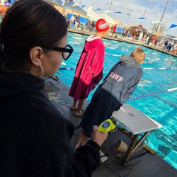 Silverado High School - Being in charge of timer for swimmers