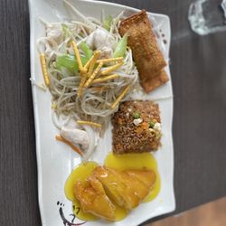 Wiarton Inn - All day platter chicken fried rice lemon chicken sprout chicken chowmien