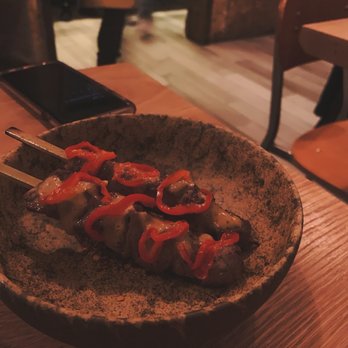 Mokyo - Lamb skewers with dwenjang bearnaise, sweet pepper, szechuan spice - Korean Near Me - New York, New York