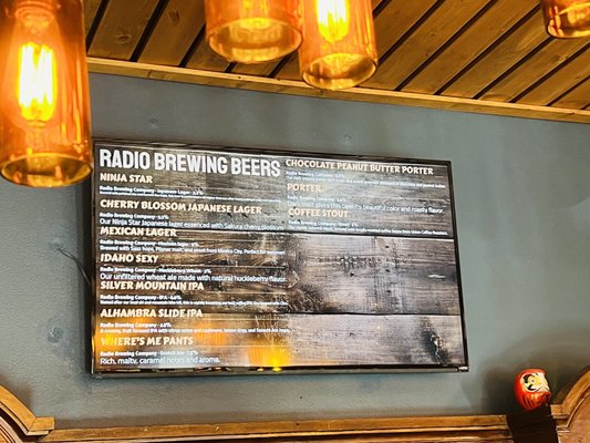 Menu photo 4 Radio Brewing Company Kellogg, ID Menu photo 4 Radio Brewing Company Kellogg, ID
