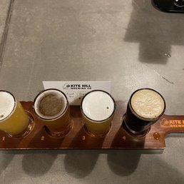 Pale ale to stout flight