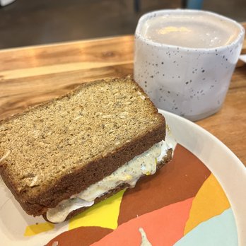 Peace On Earth Coffee - Gluten free pesto egg sandwich - Coffee & Tea Near Me - Riverton, Utah