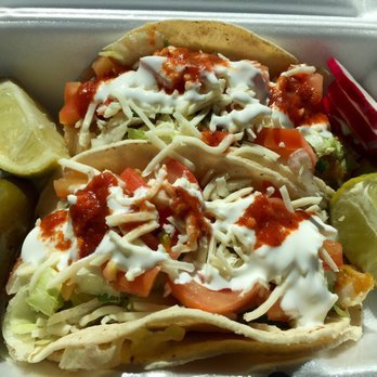 Mom & POPS 76 - Two fish tacos to go. Really good. - Grocery Near Me - Ballico, California Mom & POPS 76 - Two fish tacos to go. Really good. - Grocery Near Me - Ballico, California
