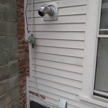 Joshua Linn - Added pellet stove vent, outside view. - Handyman Near Me Joshua Linn - Added pellet stove vent, outside view. - Handyman Near Me