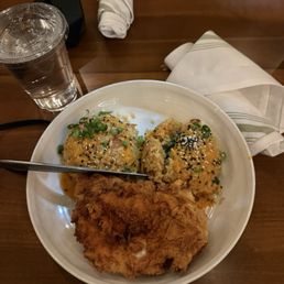 Teppanyaki fried rice with Boneless Fried Chicken