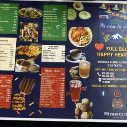 Mi Casa Tu Casa - Menu