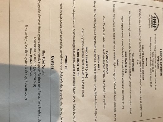Menu photo 6 The Fish Market Restaurant Hoover, AL Menu photo 6 The Fish Market Restaurant Hoover, AL