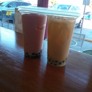 OH MY TEA! - Strawberry-banana slushie and passion fruit milk tea - Bubble Tea Near Me - Houston, Texas OH MY TEA! - Strawberry-banana slushie and passion fruit milk tea - Bubble Tea Near Me - Houston, Texas