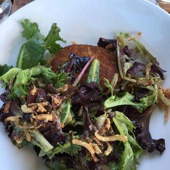 The Table - One medium crabcake and some salad mix for $16?! Disappointing :( - New American Near Me - San Jose, California