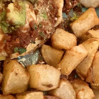 Violet Rooster  - Huevos Rancheros & potatoes - Breakfast & Brunch Near Me - Chino Hills, California