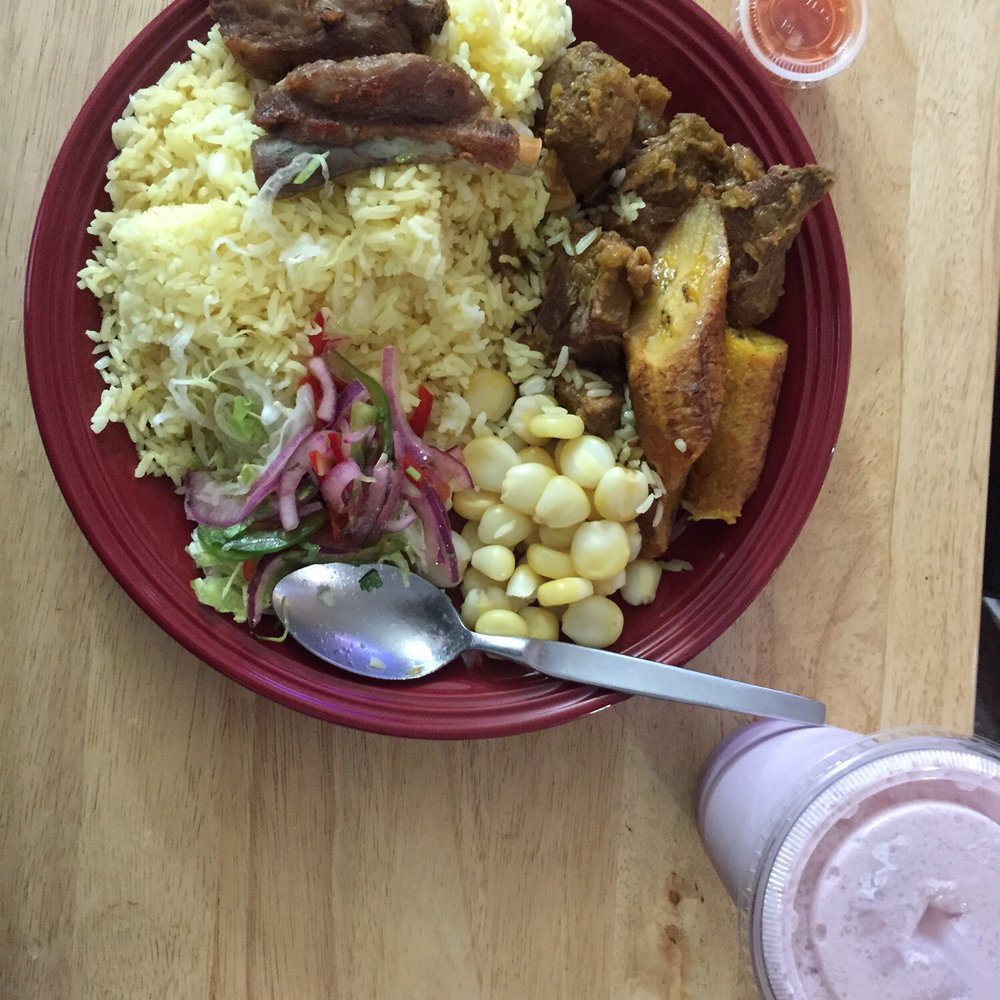 Broadway Deli - Seco de chivo with some fritada (pork) y choclo. They don't sell it like this,combined two specials. - Delis Near Me - Hackensack, New Jersey Broadway Deli - Seco de chivo with some fritada (pork) y choclo. They don't sell it like this,combined two specials. - Delis Near Me - Hackensack, New Jersey