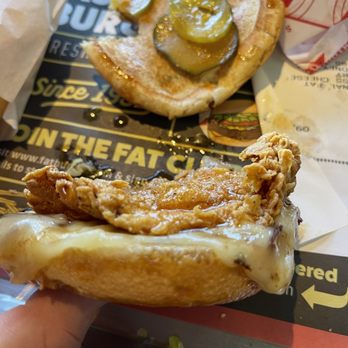 Fatburger & Buffalo's Express - Sad Chicken Sandwich - Burgers Near Me - Corona, California