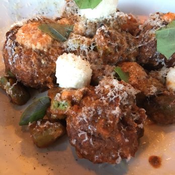 Tinker Street - Gnocchi with chicken/artichoke meatballs - Wine Bars Near Me - Indianapolis, Indiana