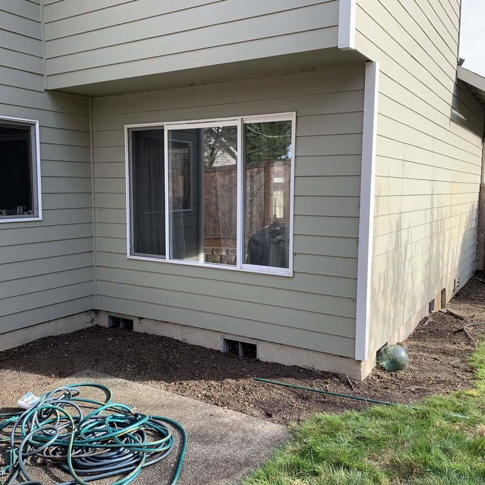 Merino’s Landscaping - Missed area for bark! - Lawn Services Near Me