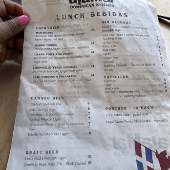 Alamar Dominican Kitchen - Lunch menu - Comfort Food Near Me - Oakland, California
