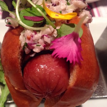 Deville Dinerbar - Bacon wrapped dog sliders - Diners Near Me - Montreal, Quebec Deville Dinerbar - Bacon wrapped dog sliders - Diners Near Me - Montreal, Quebec
