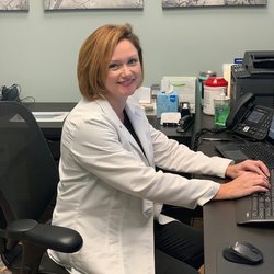 Flex Audiology - Dr Person hard at work.