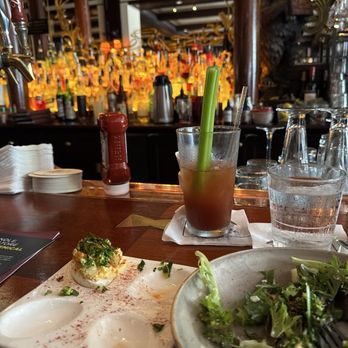 Old Ebbitt Grill - Fried oyster deviled eggs and apple salad - Bars Near Me - Washington, DC, District of Columbia
