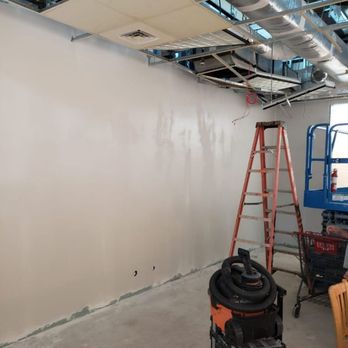 MD Drywall Services - We remodel this small kitchen Including steel framework , sheetrock , tape and float, paint , and acoustical ceiling. - Drywall Installation & Repair Near Me MD Drywall Services - We remodel this small kitchen Including steel framework , sheetrock , tape and float, paint , and acoustical ceiling. - Drywall Installation & Repair Near Me