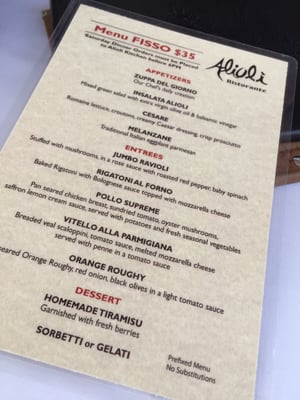 Menu photo 6 Alioli Ristorante Mississauga, ON Menu photo 6 Alioli Ristorante Mississauga, ON