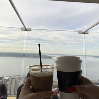 Space Needle - Cafe on the Tilt Floor - Landmarks & Historical Buildings Near Me - Seattle, Washington Space Needle - Cafe on the Tilt Floor - Landmarks & Historical Buildings Near Me - Seattle, Washington