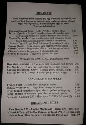 Menu photo 5 Dinner Bell Cafe Eagleville, MO