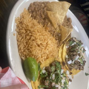 Ortega's Diner - Mini Taco Platter (2/3 tacos shown) - Mexican Near Me - Fontana, California