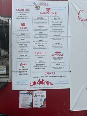 Menu photo 1 Jaime's Local Seafood Shack Pensacola, FL Menu photo 1 Jaime's Local Seafood Shack Pensacola, FL