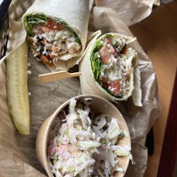 The Duck Pond - Ringed neck duck wrap - not duck, but breaded chicken w/bacon, mozzarella, lettuce, tomato, and ranch. Excellent.