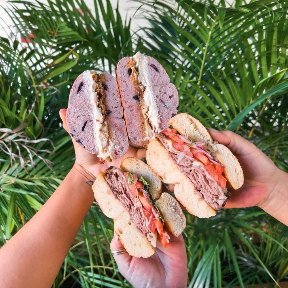 Fin's Bagels - blue hawaii & brisket - Bagels Near Me - Honolulu, Hawaii Fin's Bagels - blue hawaii & brisket - Bagels Near Me - Honolulu, Hawaii